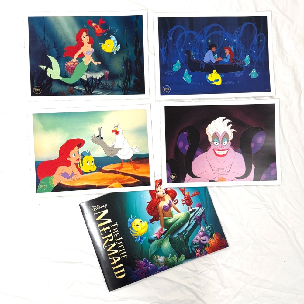 Disney's The Little Mermaid 2013 Limited Edition Lithographs, Set of 4 Prints